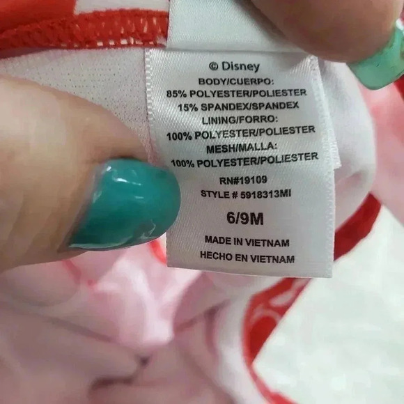 Disney Baby One Piece Ruffle Tank Swimsuit with Minnie - Picture 4 of 5